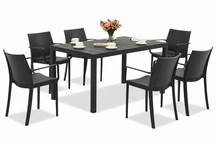 King/Victoria antraciet tuinmeubelset voor 6 personen Bica