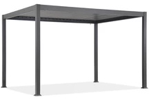 Lagos Premium 3x3 vrijstaande terraspergola met rolluiken aan twee zijden Garden Point antraciet (1)