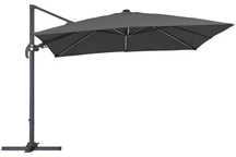Merano tuinparasol met LED verlichting 3x3m Garden Point antraciet