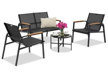 Moreno Garden Point tuinset zwart