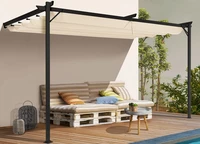 Santana crème terrasoverkapping 3x6m Tuinpunt