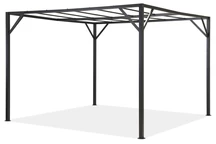 Santorini 3 x 4 m antraciet metalen terraspergolaframe Garden Point