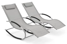 Set van twee tuinschommelstoelen Orlando Garden Point grijs