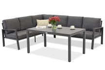 Tuinhoek met tafel Zakintos Comida 5 antraciet Garden Point