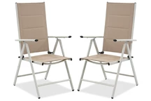 Verona Garden Point aluminium stoelenset - 2 stuks beige