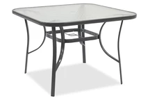Vierkante tafel Modena lichtgrijs Garden Point