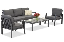 Zakintos Coffee 5 antraciet Garden Point technorattan set