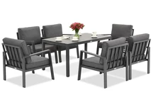 Zakintos Premium 6 antraciet Garden Point aluminium tuinmeubelen