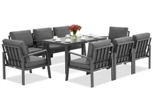 Zakintos Premium 8 antraciet Garden Point aluminium tuinmeubelen
