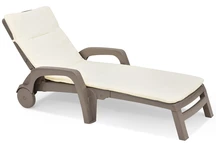 Technorattan ligstoel met kussen Bahama cappuccino Bica