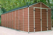 Palram SkyLight 8x20 bruin gereedschapsschuurtje