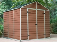 Palram SkyLight 8x8 bruin gereedschapsschuurtje