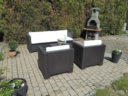 Tuinmeubelset Colorado Coffee 5 bruin Bica