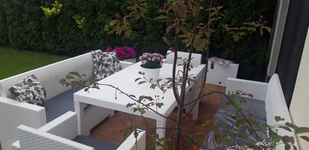 Houston technorattan tafel wit Bica