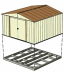 Funderingsbasis voor 3 x 3,6, 3 x 4 en 3 x 4,3 Pijl huizen