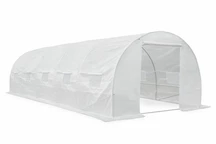 Folie tunnel met metalen frame 3x8m wit