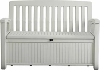 Patio tuinbank met box 227L wit