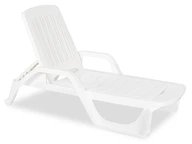 Zanzibar tuinligstoel wit