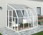 Tuinkamer Sun Room Palram - Canopia 2,58 x 2,6 m wit