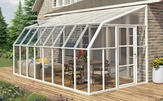 Tuinkamer Sun Room Palram - Canopia 2,58 x 5,08 m wit