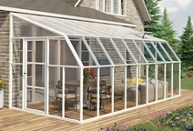 Tuinkamer Sun Room Palram - Canopia 2,58 x 5,7 m wit