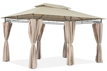 Tuinpaviljoen crème Ibiza 3x4m Garden Point