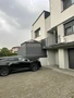 Milos tuinhuisje 3x3m met Garden Point gordijnen grijs