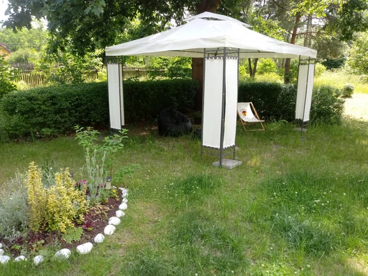 Malta tuinpaviljoen 3 x 4 m crème Tuinpunt