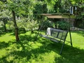 Merida dubbele tuinparasol 2,7 x 4,5 m grijs Garden Point