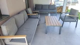 Zakintos Coffee 8 antraciet Garden Point luxe aluminium meubelset